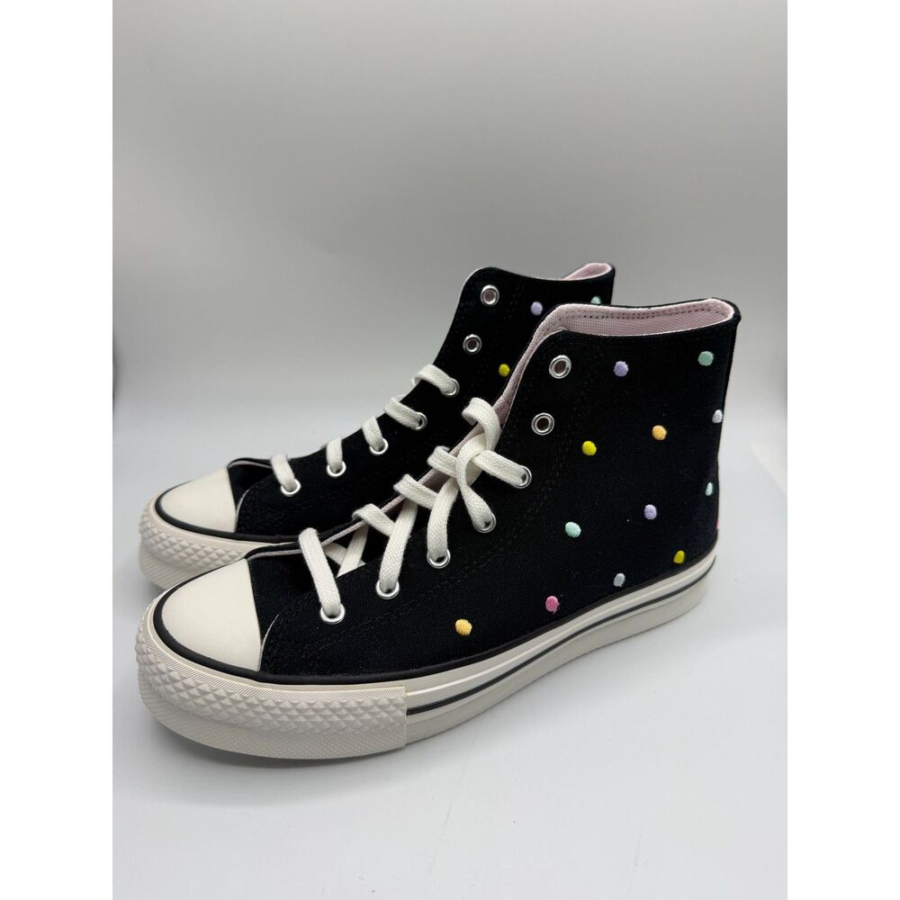 Converse CTAS Eva Lift (Big Kid) Platform, Black/Vintage White/Egret, 6 M US